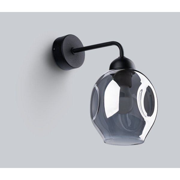 Čierne nástenné svietidlo ø 25 cm Garten – Sollux-image-3