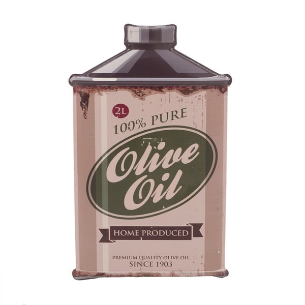 Nástenná ceduľa v tvare olivového oleja InArt
