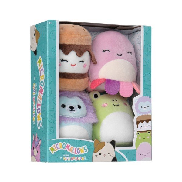 Plyšové hračky v súprave 4 ks Micromallows 4Pack – SQUISHMALLOWS
