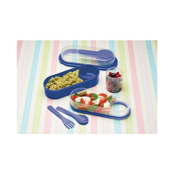 Modrý desiatový box Kitchen Craft Coolmovers Rectangular-image-2