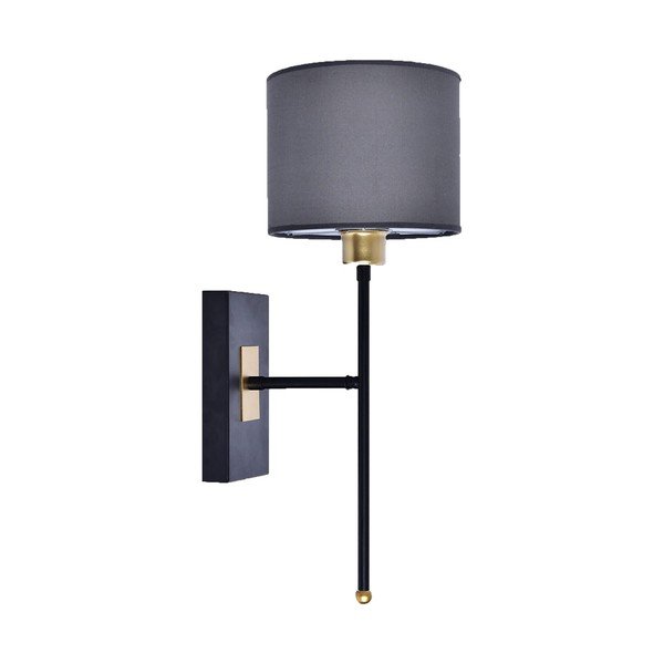 Čierne/sivé nástenné svietidlo Sconce T - Magenta Home