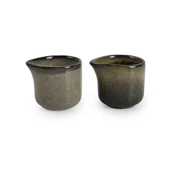 Sivá kameninová kanvička na mlieko 85 ml Meridian – Salt&Pepper-image-2
