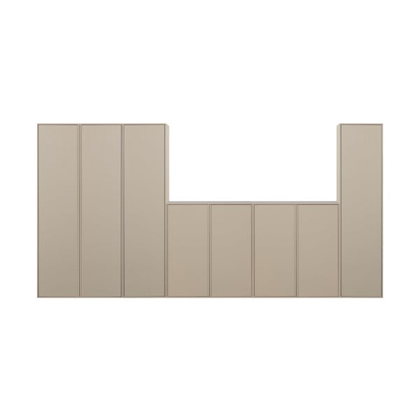 Krémová modulárna skriňa z borovicového dreva 400x200 cm Daily – vtwonen