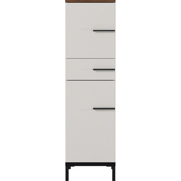 Svetlosivá kúpeľňová skrinka v dekore orecha 34x123 cm Yonkers - Germania