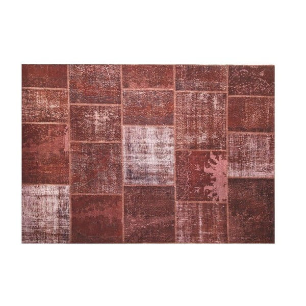 Vlnený koberec Allmode Brown Yan, 150x80 cm