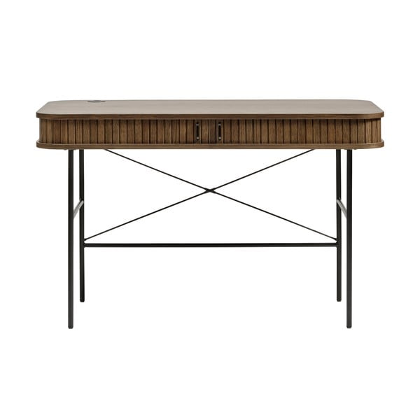 Pracovný stôl v dekore duba 60x120 cm Nola – Unique Furniture-image-4