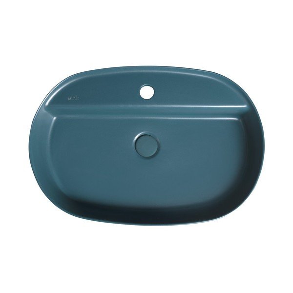 Keramické umývadlo v petrolejovej farbe 60x40 cm Infinity Oval – Sapho-image-1