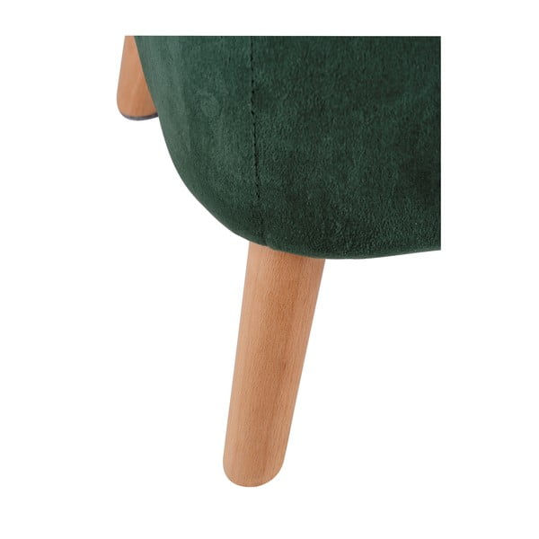 Zelený zamatový taburet - Wenko-image-4