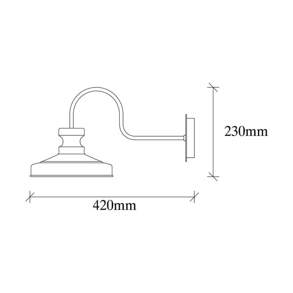 Čierne nástenné svietidlo ø 22 cm Kiruna – Opviq lights-image-4
