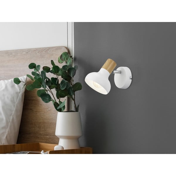 Biele nástenné svietidlo ø 10 cm Latika – Reality-image-1