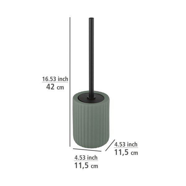 Zelená keramická toaletná kefa Wenko Belluno-image-1