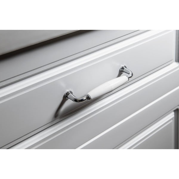 Biela kúpeľňová skrinka 40x184 cm Favolo – Sapho-image-3