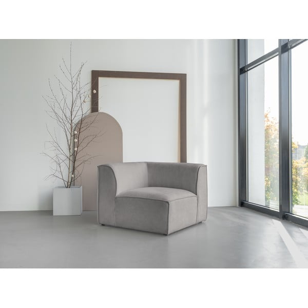 Svetlosivý modul pohovky (variabilný) Flex Felix – Miuform-image-1