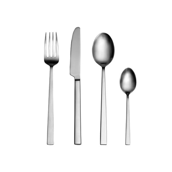 Oceľový príbor v matne striebornej farbe 16 ks – Bitz