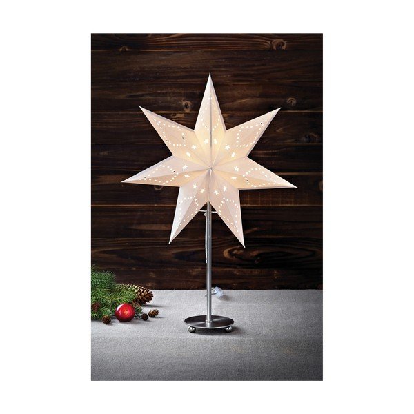 Biela svetelná dekorácia Markslöjd Saturnus, výška 52 cm-image-1