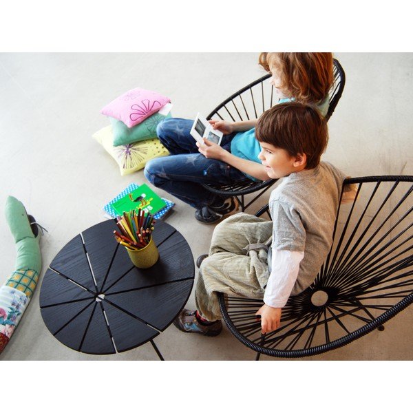 Detské kreslo Acapulco Mini, čierne -image-2