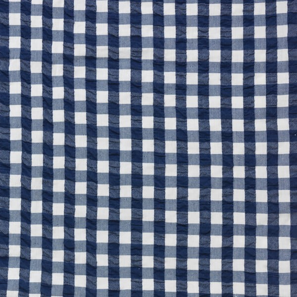 Bielo-tmavomodré krepové obliečky na jednolôžko 140x200 cm Bæk&Bølge – JUNA-image-4