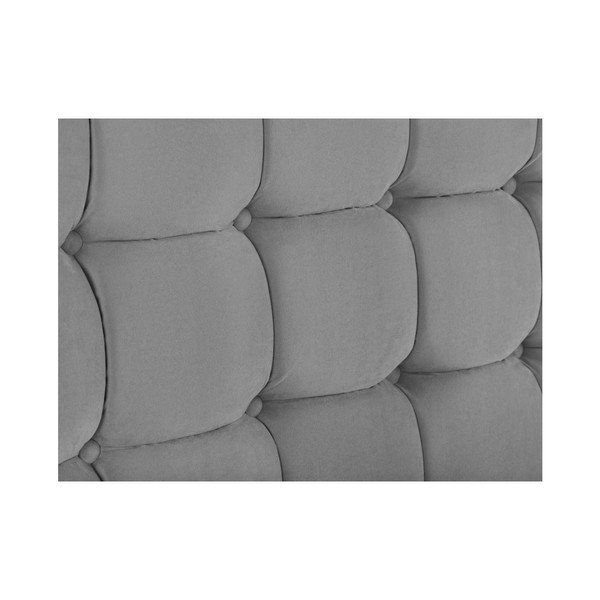 Sivé čelo postele Kooko Home Hasso, 120 × 160 cm-image-2