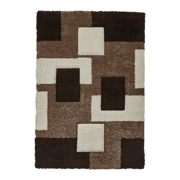 Béžový koberec s kvádrovým vzorom Think Rugs Fashion, 120 × 170 cm