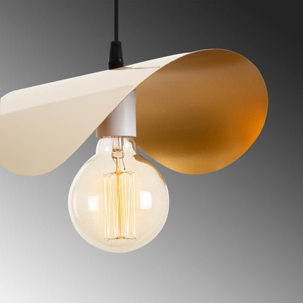 Závesné svietidlo v bielo-zlatej farbe Sivani – Opviq lights-image-4