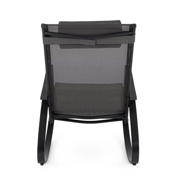 Antracitové kovové záhradné kreslo Ercolano – Bizzotto-image-4