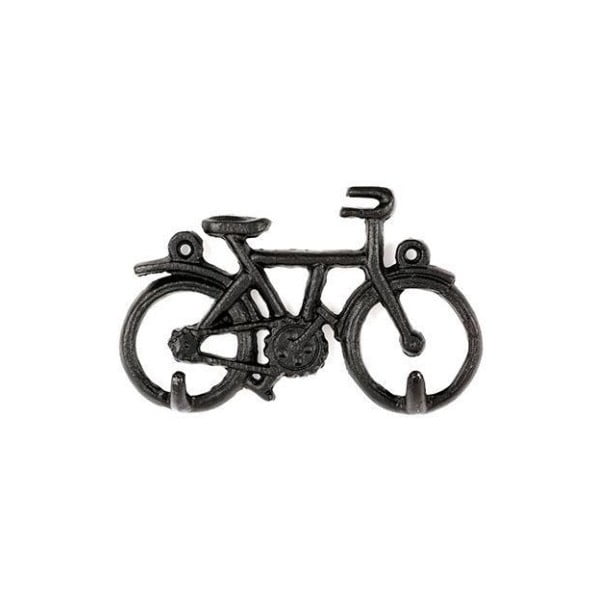 Čierny vešiak na kľúče v tvare bicykla Kikkerland Bike