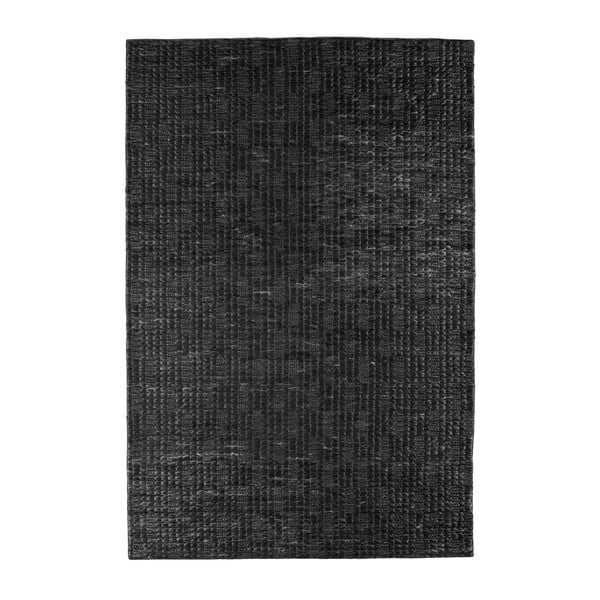 Čierny koberec z juty De Eekhoorn Scenes, 240 × 170 cm