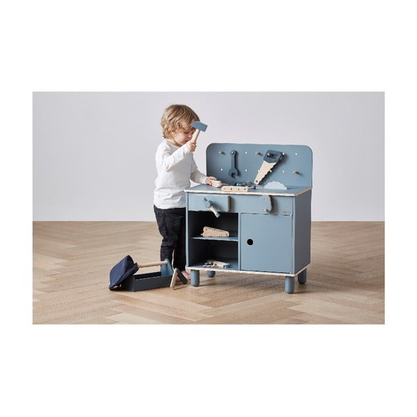 Modrá detská dielnička Flexa Play The Workbench-image-3