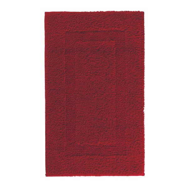Červená predložka do kúpeľne Graccioza Classic, 50 x 80 cm