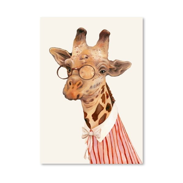 Plagát Ms Giraffe, 30x42 cm