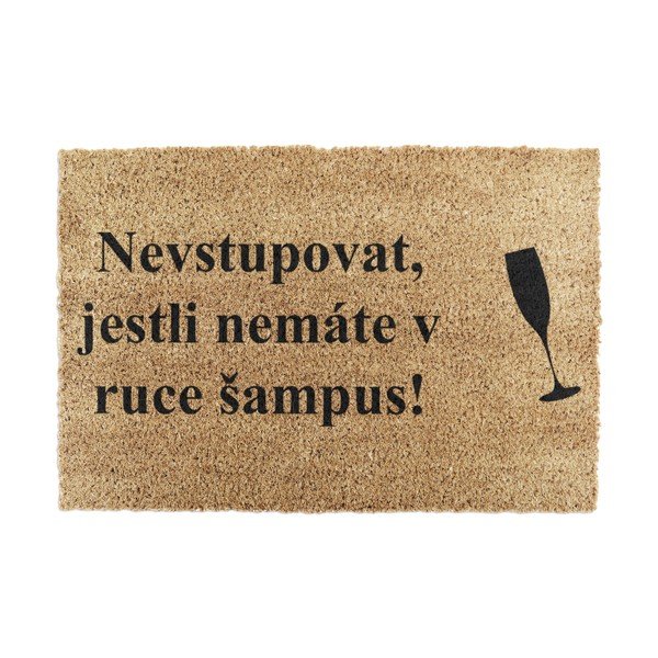 Rohožka z kokosového vlákna 40x60 cm Šampus – Artsy Doormats