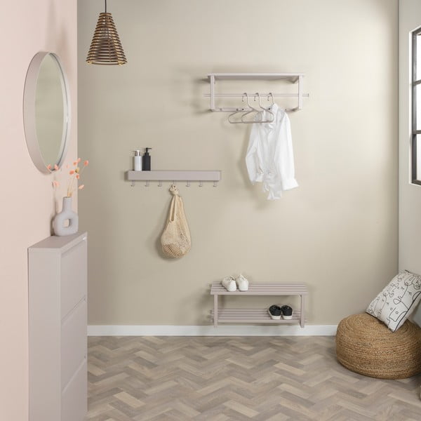 Taupe kovová závesná skrinka na topánky 71x26x34 cm Marco – Spinder Design-image-2