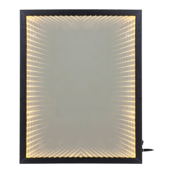 Nástenné zrkadlo s rámom s LED svetlami Kare Design Frame, 48 × 38 cm