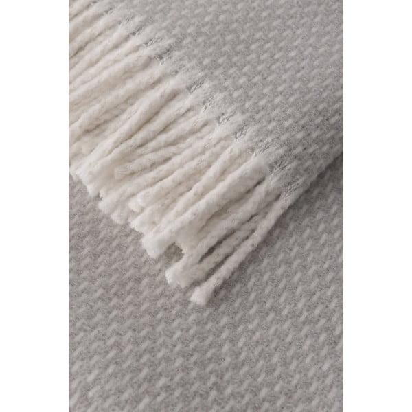 Svetlosivý pléd s podielom bavlny Euromant Zen, 140 x 180 cm-image-1