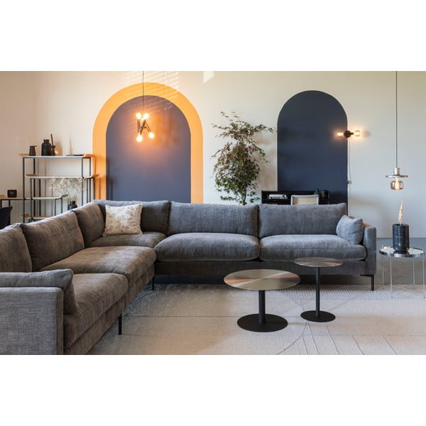 Kovový okrúhly odkladací stolík ø 40 cm Snow – Zuiver-image-4