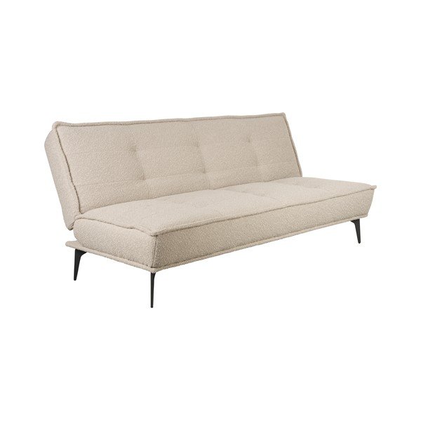 Béžová rozkladacia pohovka z textílie buklé 184 cm Cielke – White Label-image-2