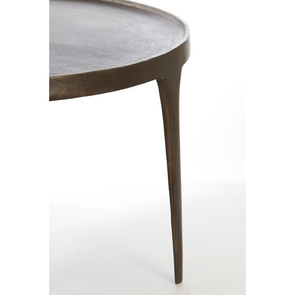 Hnedé okrúhle konferenčné stolíky v súprave 2 ks ø 75 cm Tobias – Light & Living-image-2