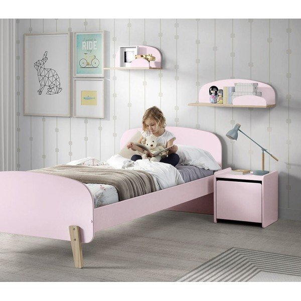 Ružový nočný stolík Vipack Kiddy-image-1