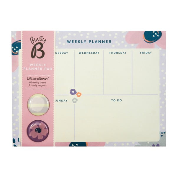 Týždenný plánovač Busy B Planner Pretty/Floral, 60 listov-image-2