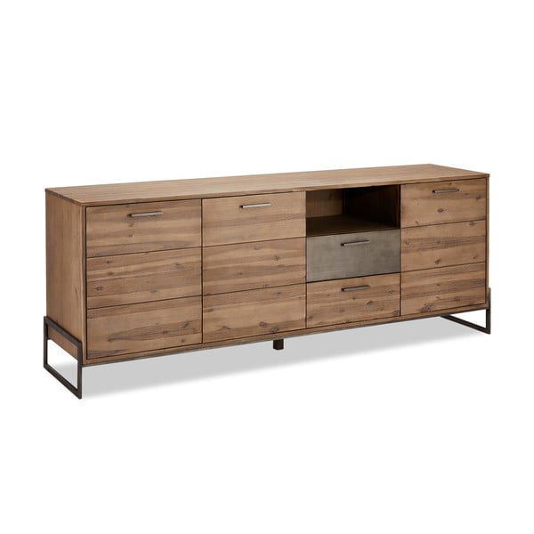 Hnedá komoda z masívneho dreva Furnhouse Mallorca, velká-image-2