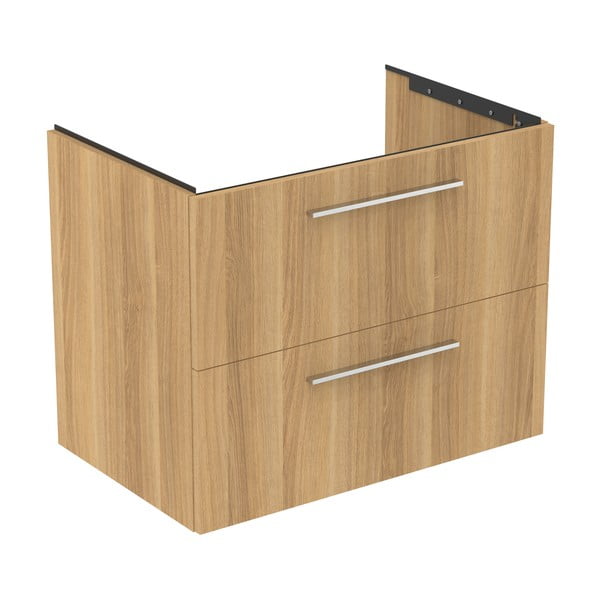 Závesná skrinka pod umývadlo v dekore duba v prírodnej farbe 80x63 cm i.Life B – Ideal Standard-image-2