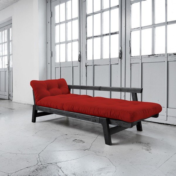 Rozkladacia pohovka Karup Step Black/Red-image-2