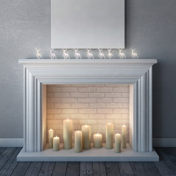 LED svietiaca reťaz v tvare sobov DecoKing Deer, 10 svetielok, dĺžka 1,65 m-image-1