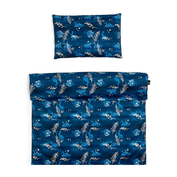 Bavlnené detské obliečky do postieľky 135x100 cm Swan Lake - ESECO-image-1