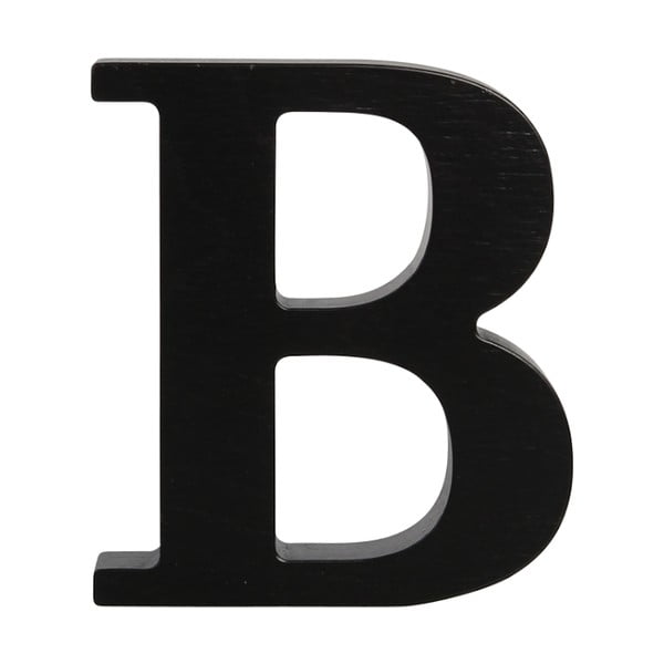 Čierne drevené písmeno Typoland B