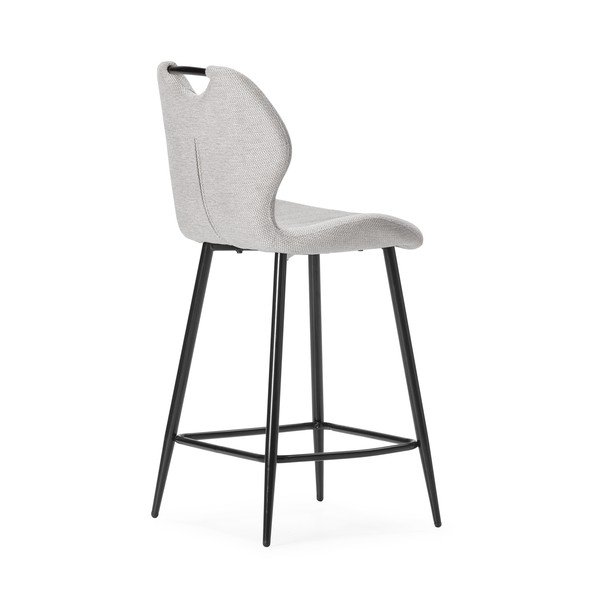 Béžové čalúnené barové stoličky v súprave 2 ks (výška sedadla 65 cm) Muli – Marckeric-image-4