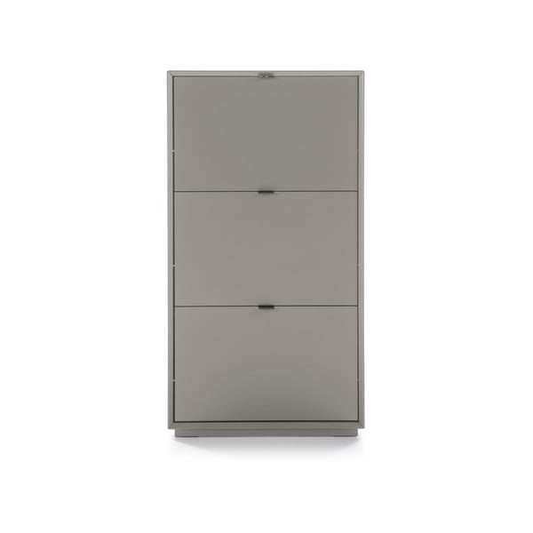 Sivá skrinka na topánky s 3 zásuvkami Marckeric Luka-image-2