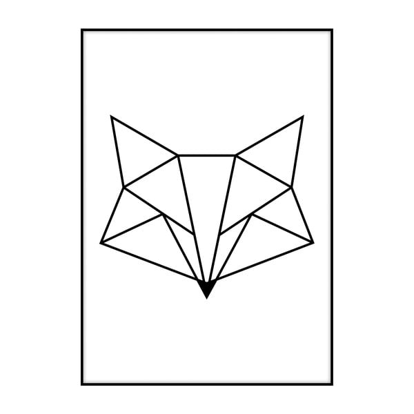 Plagát Imagioo Polygon Fox, 40 × 30 cm