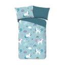 Flanelové detské obliečky na jednolôžko 140x200 cm Snowycorn – Good Morning