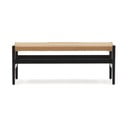 Lavica v čierno-prírodnej farbe Zaide – Kave Home